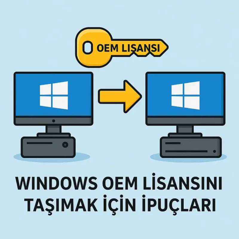 Windows OEM Lisansını Taşımak İçin İpuçları