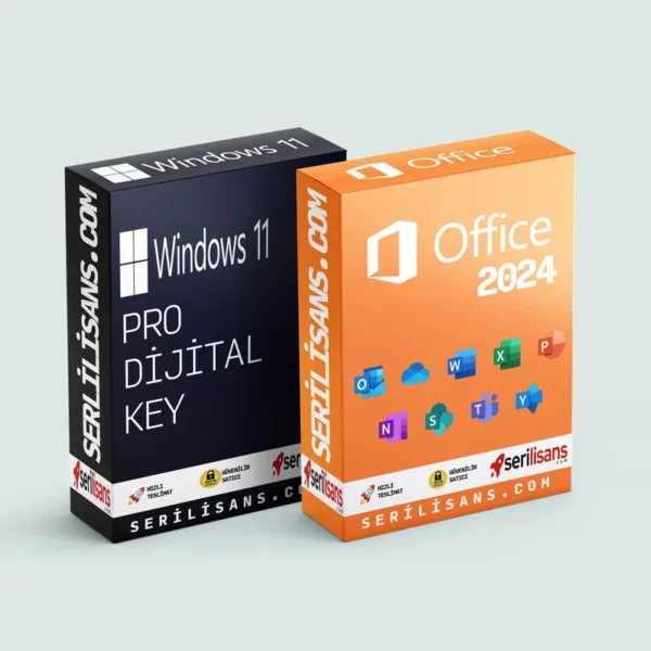 Windows 11 Pro Lisans + Office 2024 Pro Plus Ömür Boyu Paket