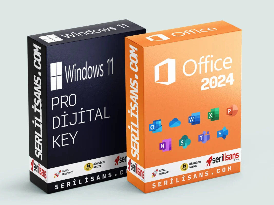 Windows 11 Pro key ve Office 2024 lisans anahtarı paketi. Bilgisayarınızı en son sürüme yükseltin. Word, Excel 2024 sürümlerini süresiz kullanın. Orijinal, garantili ve Türkçe lisans.