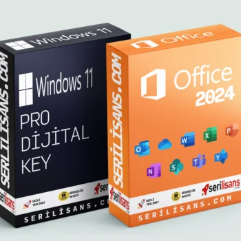 Windows 11 Pro key ve Office 2024 lisans anahtarı paketi. Bilgisayarınızı en son sürüme yükseltin. Word, Excel 2024 sürümlerini süresiz kullanın. Orijinal, garantili ve Türkçe lisans.