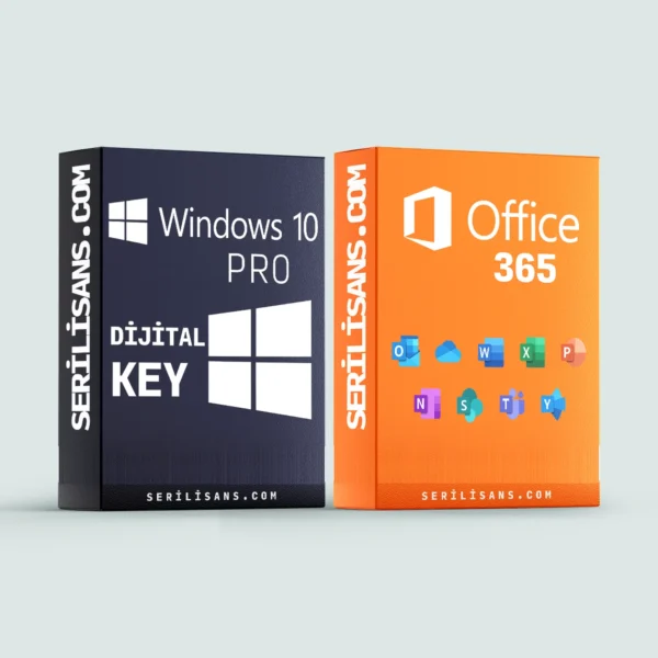 Windows 10 Pro Lisans + Microsoft 365 (Office 365) 12 Aylık Paket